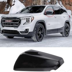  Left Driver Side Exterior Mirror Cap Cover Rearview Mirror Cover Trim Fit for 2018 2019 2020 2021 2022 2023 Chevrolet Equinox & GMC Terrain Replace