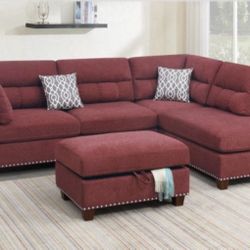 Sectional Sofa + Ottoman