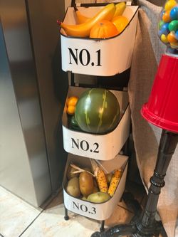 Hobby lobby stand with fake fruit