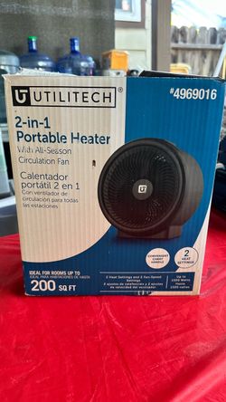 Utilitech 2-in-1 Portable Heater with Fan