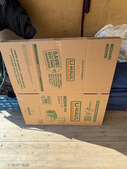 U-Haul Medium Moving Boxes – Set of (6)