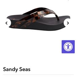 Shoes Flip Flops Brown Tone 9B