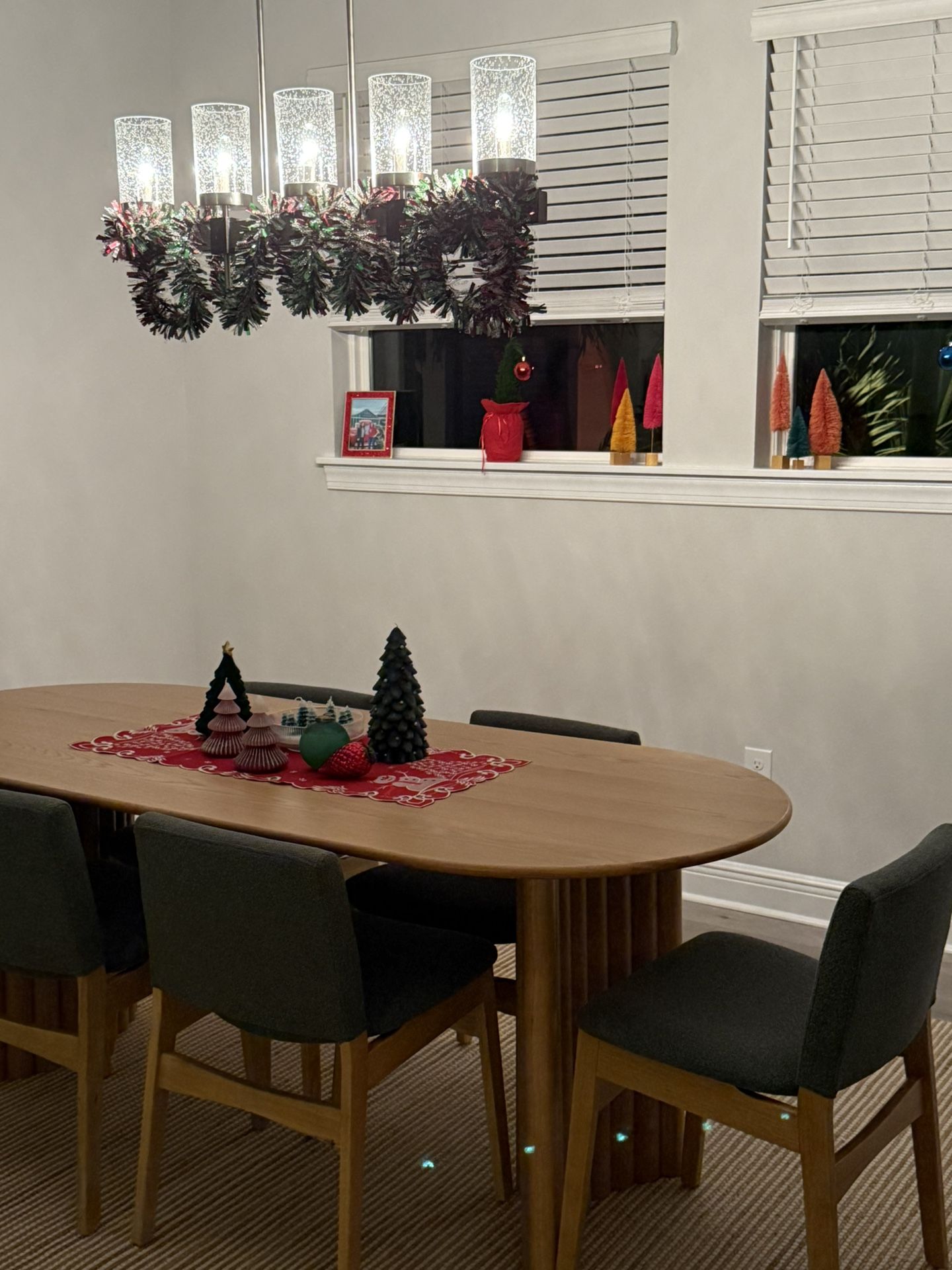 Never used oak dining table