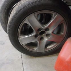 Tires and rims 17" 5" lug hole size