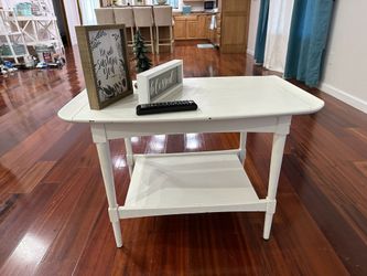Antique White Side Table