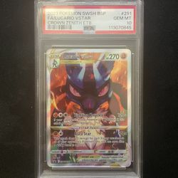 PSA 10 GEM MINT Lucario VSTAR SWSH BSP Crown Zenith ETB #291