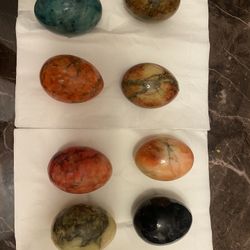 Vintage Alabaster Eggs 