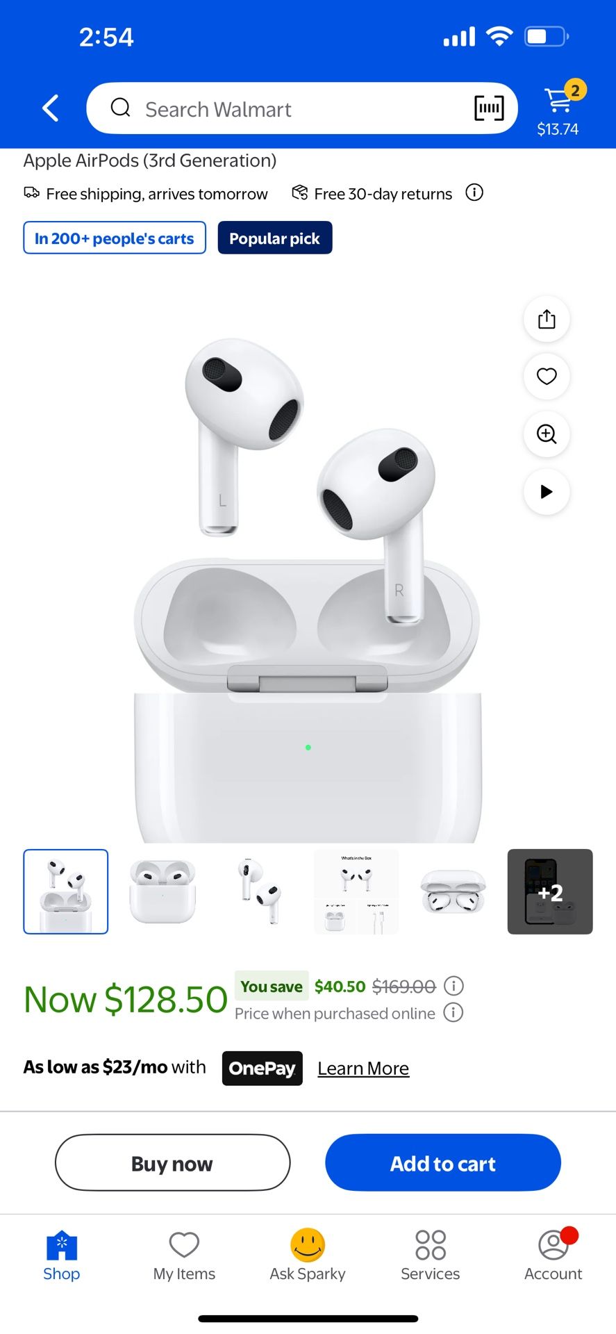  3rd generation airpods w/ noise cancellation 