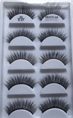 5 pairs 3D Mink eyelashes