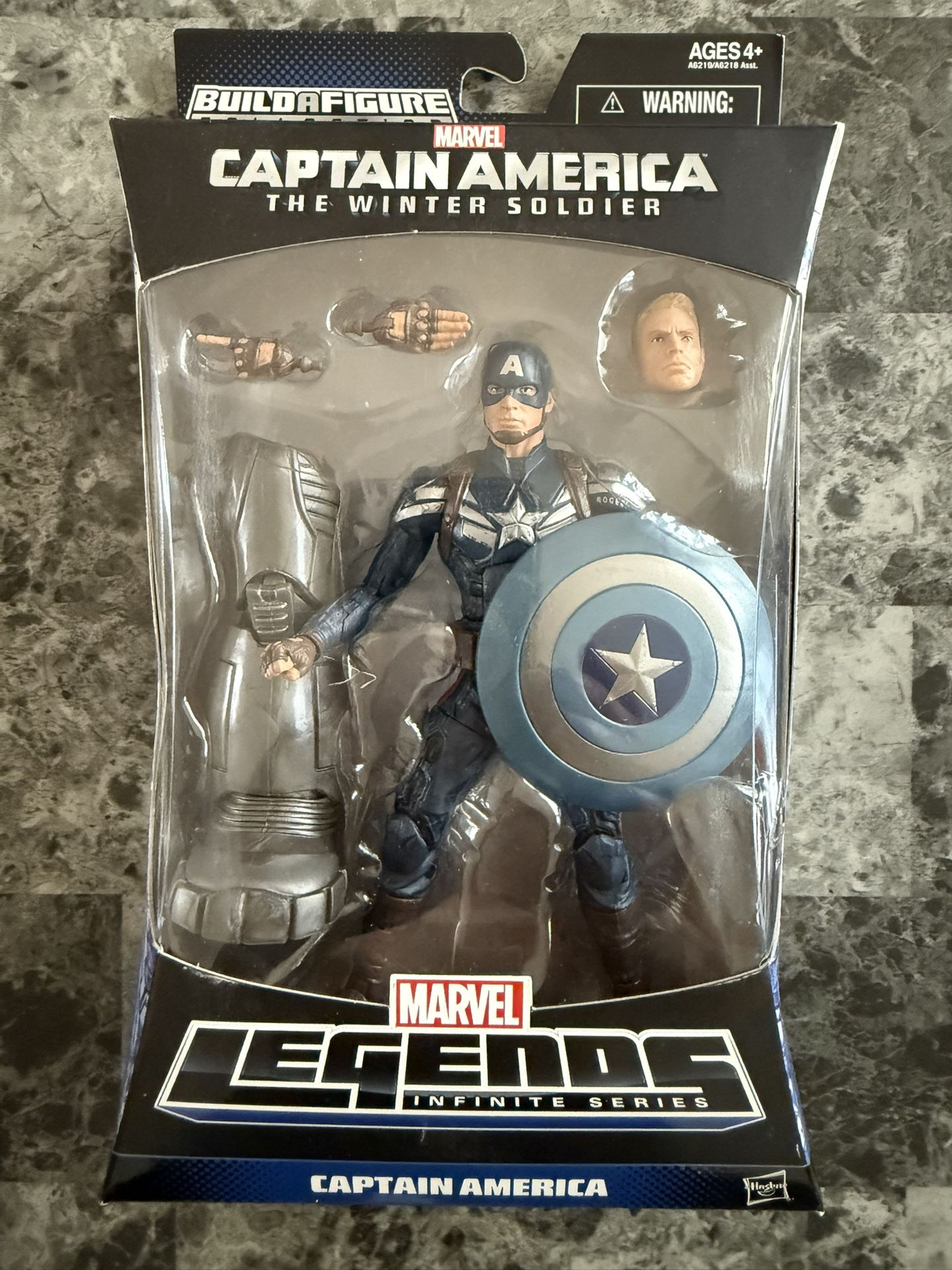 Marvel Legends Infinite Series Captain America BAF Mandroid RARE