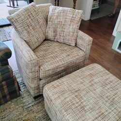 Armchair And Ottoman 