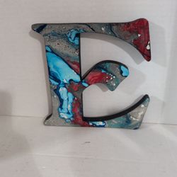Custom Painted Wall Hanging Letter E