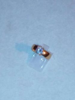 18 karat rose gold ring size 6.5