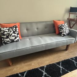 Gray Futon Couch 