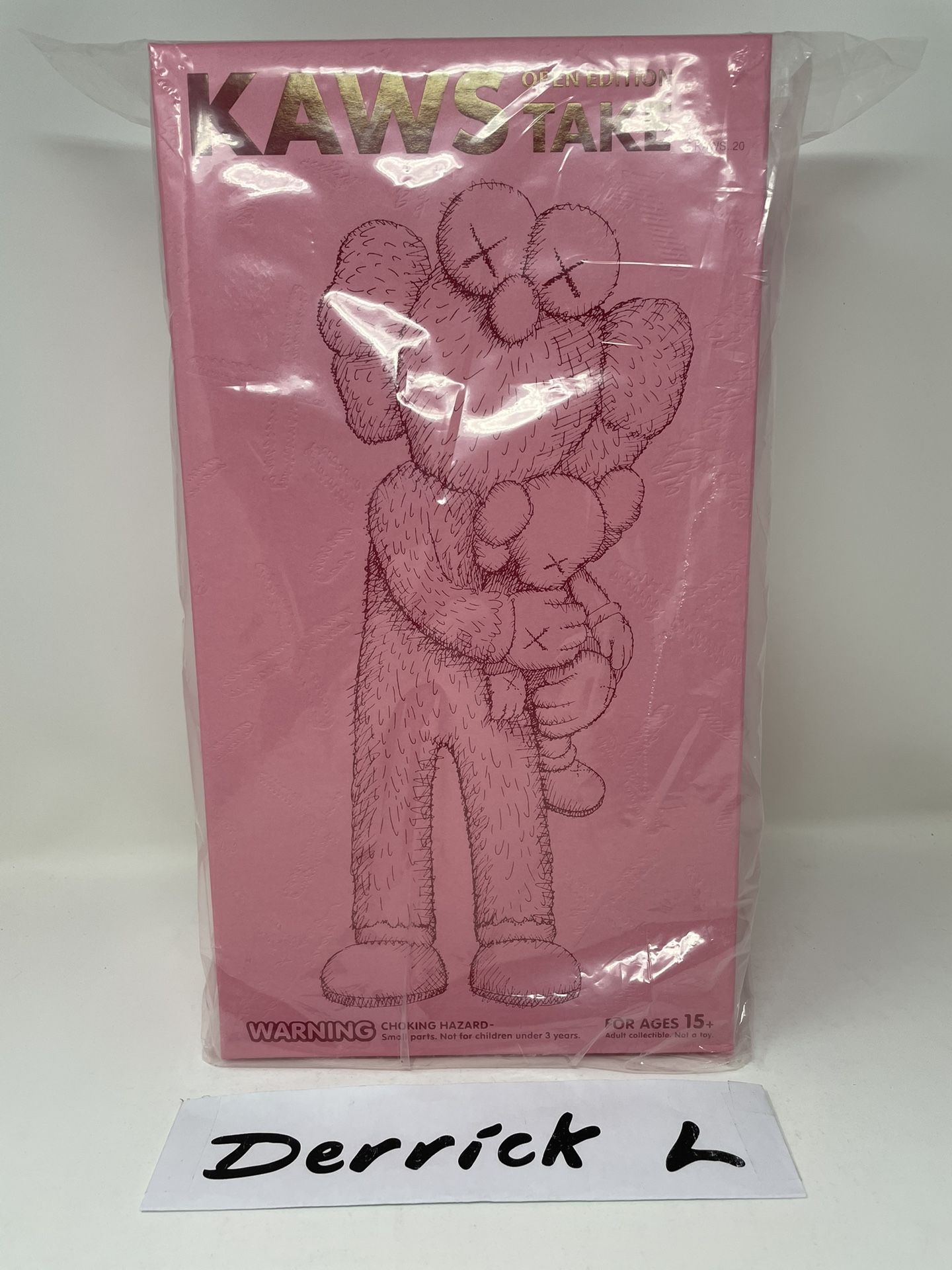 KAWS – TAKE Pink Resin Sculpture 2020 Contemporary Art KAWS Take