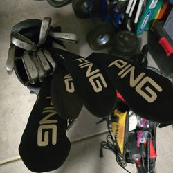PING I3  GOLF CLUBS  LEFT HANDED WITH WOODS