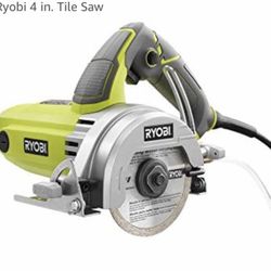 Ryobi Wet Saw  4” like new inbox used once