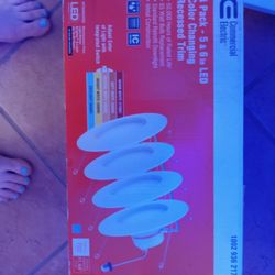 4 Pack LED 5x6 Color Changing New In Box