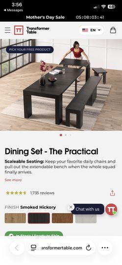 Transformer Black Dining Set