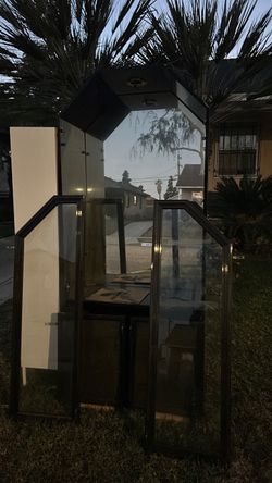 Free Dish and small bathroom cabinet