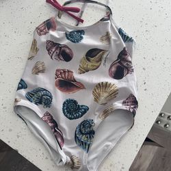 Dolce and Gabbana size 4 toddler full swimsuit sea shells