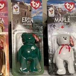 Rare Set Of 4 McDonald's Beanie Babies 