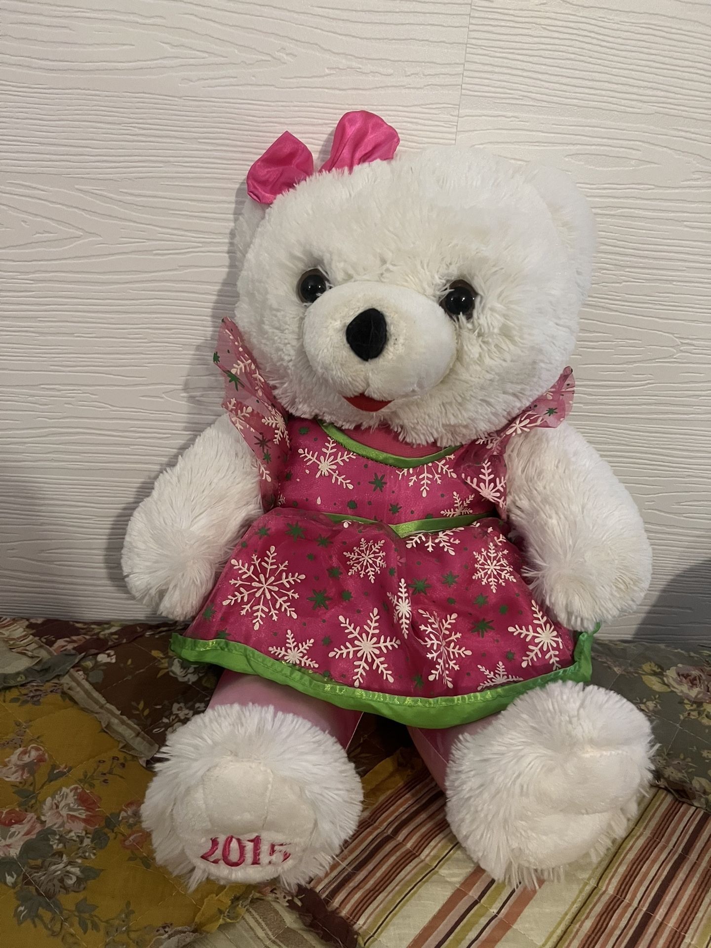 2015 Dan Dee Collector's Choice Snowflake Teddy Bear