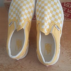 Kids Vans Checkerboard Slip-ons