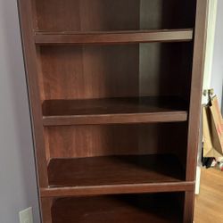 6 Ft Bookcase With Three Adjustable Shelves