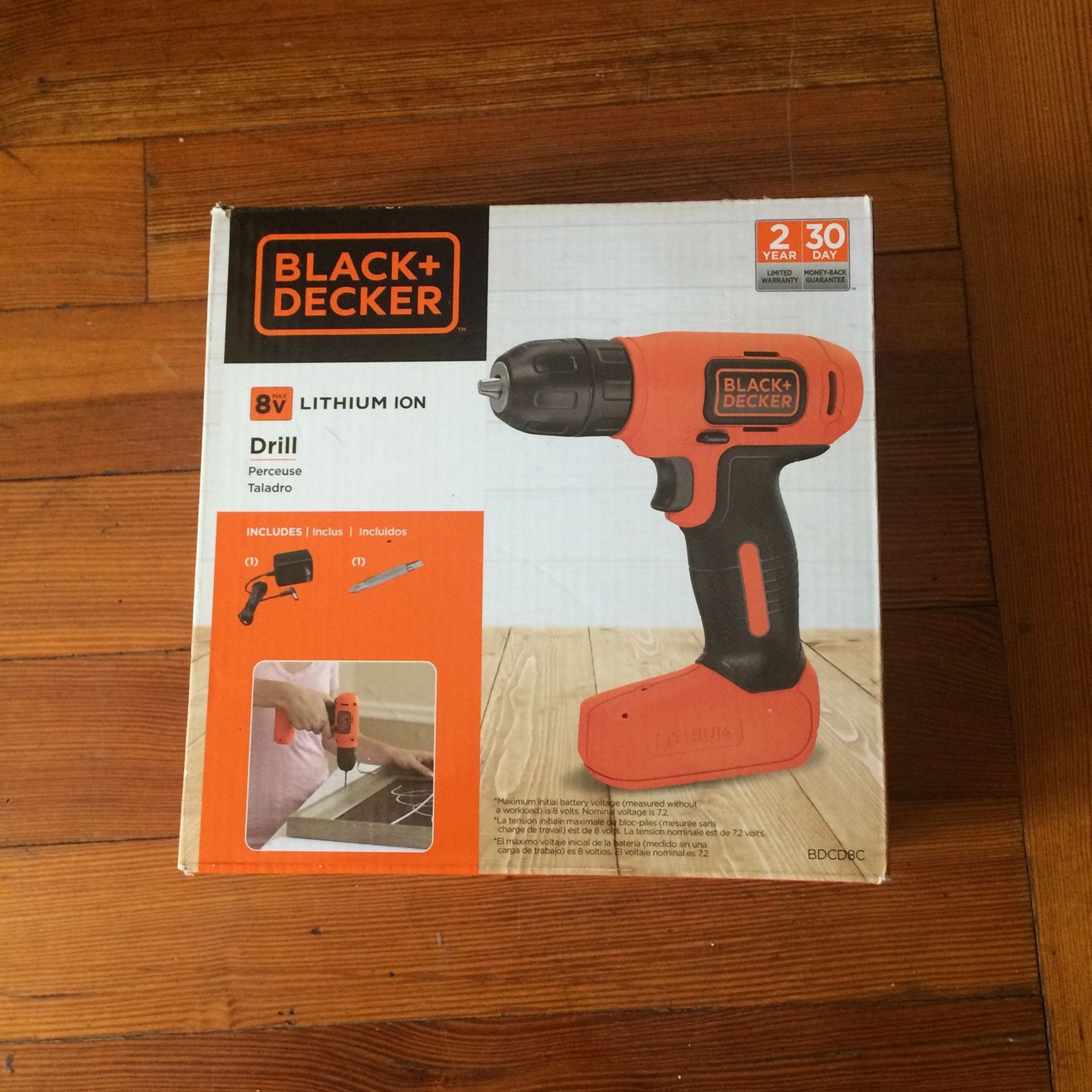 Black & Decker 8V Lithium Ion Drill