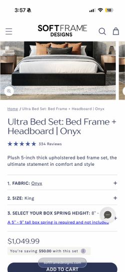 Black Low Profile King Bed Set