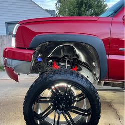 26x14 Akron 8x6.5 Wheels 