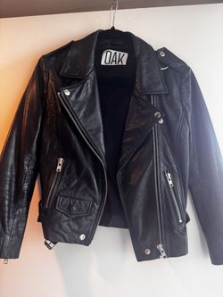 Like New OAK Leather Jacket