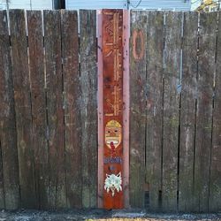 Address Board, Goin On Wood Fence. Aztec Theme & Tribal Dog