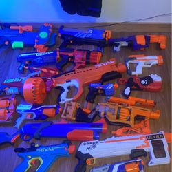 NERF GUN AND UTILITY VEST LOT