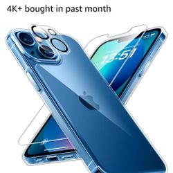 TAURI 5 in 1 for iPhone 13 Case Clear,

