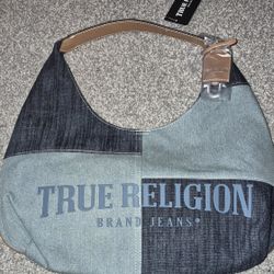 True Religion Denim Saddle Bag