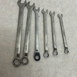 Snap On Six Piece Wrench Set 3 1/4 11/16 13 Mm 1/2 7/16 3/8