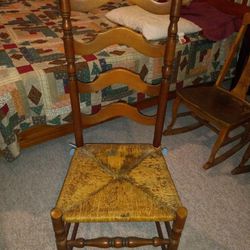 Ladder back Rushed Seat Chair