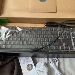 Razer Ornata v3 X Gaming Keyboard And Razer Pro Gaming Mouse Bith Wired But New