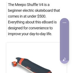 Electric. Longboard W/remote W / Charger