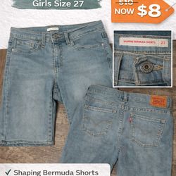 🔥 Levi’s Bermuda Shorts – Size 27 🔥