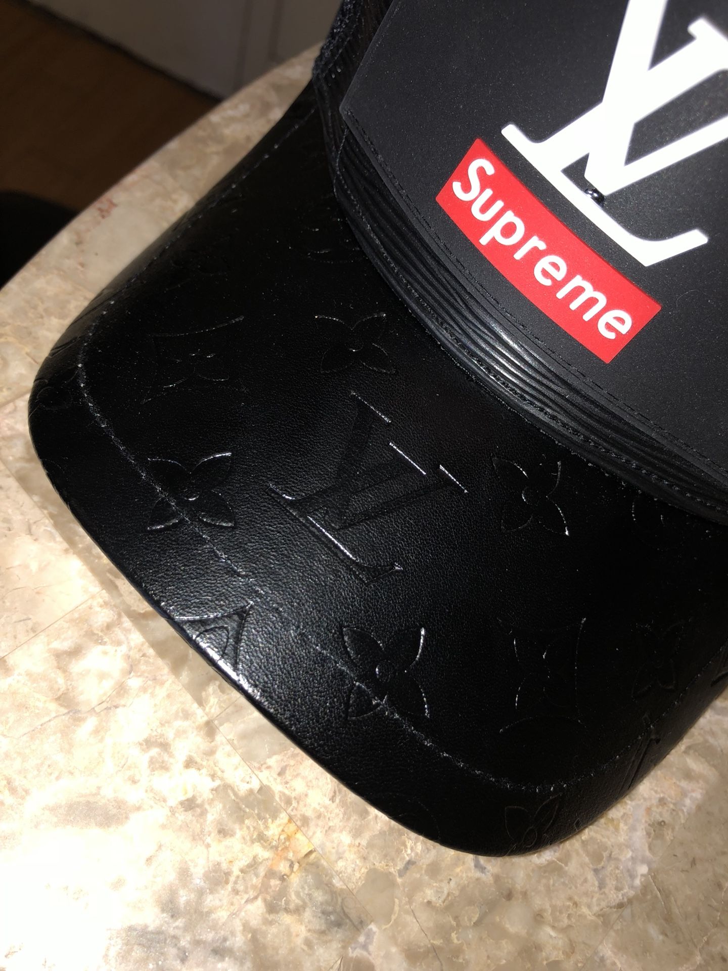 LV SUPREME TRUCKER HAT, Men's Fashion, Watches & Accessories, Caps