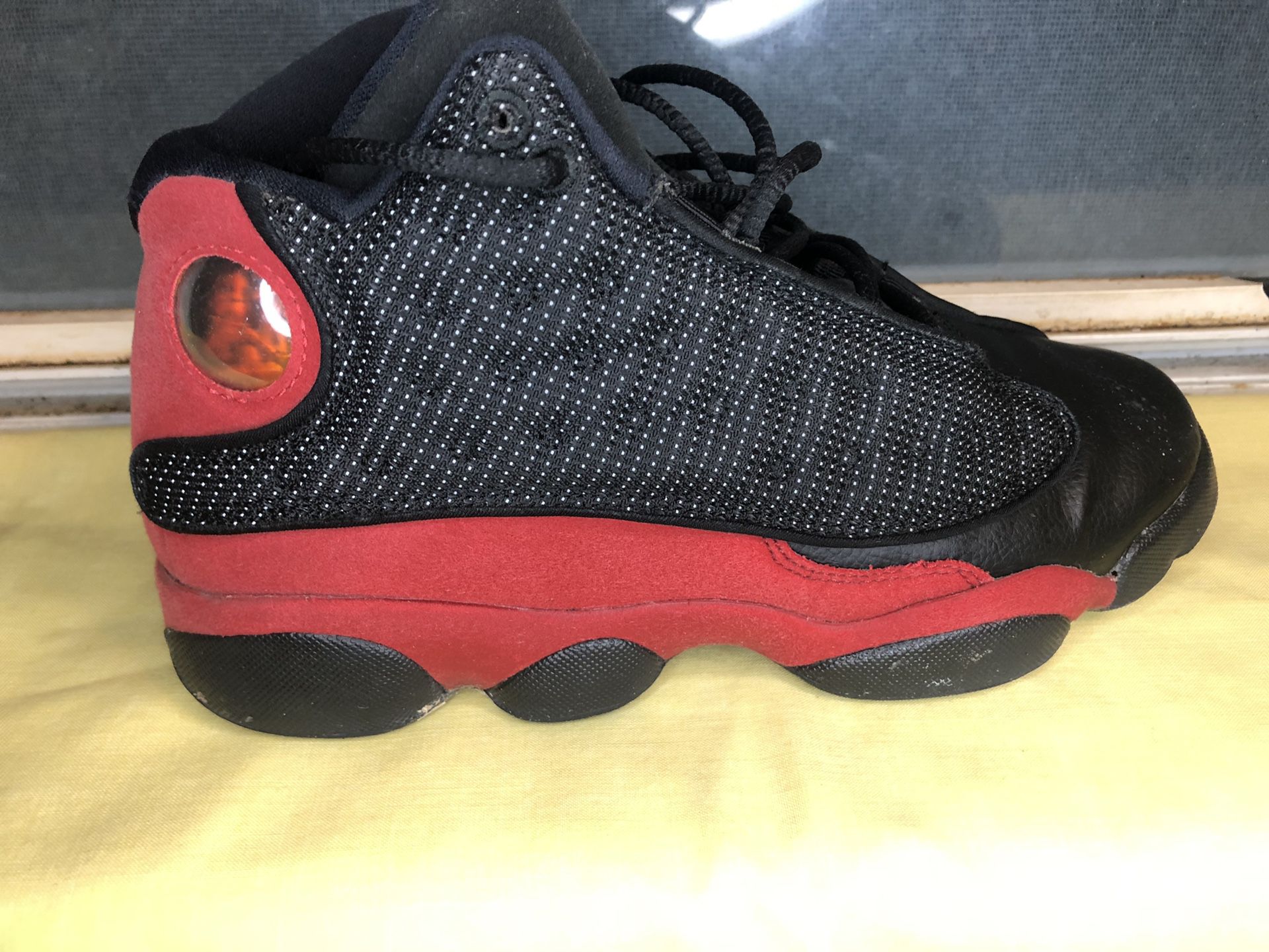 Black and Red Jordan 13s