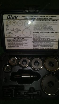 Blair electricians & fabricators hole saw kit