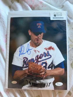 Nolan ryan signed autograp authentic