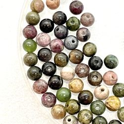 70 Round Fancy Jasper Beads 