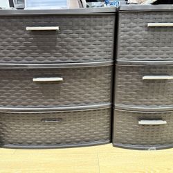 Sterlite Storage Drawers Brown 