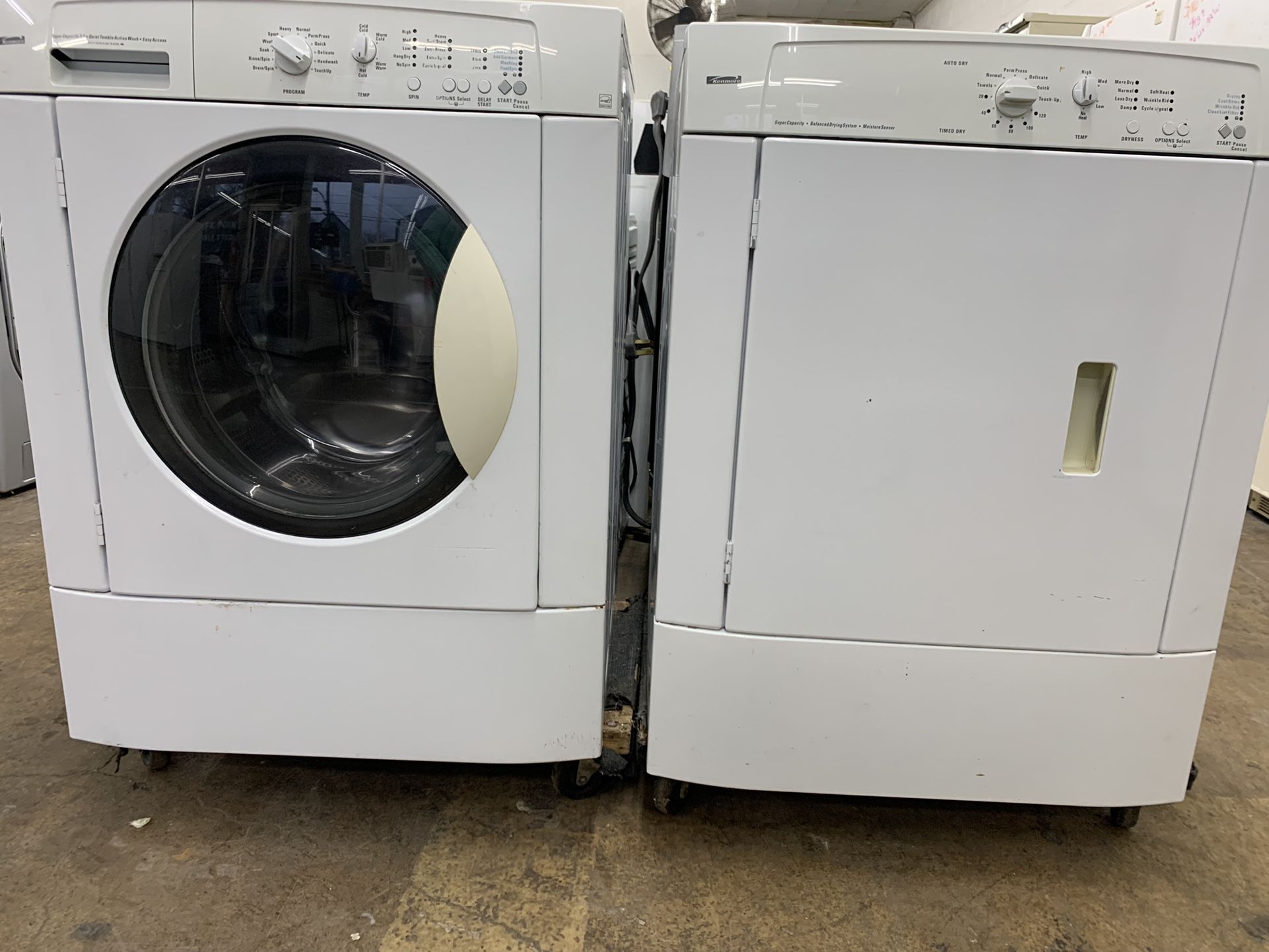 Kenmore Stackable Front Load Washer & GAS Dryer