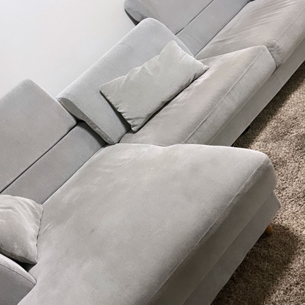 Grey IKEA SECTIONAL ( Not Even 6 Months Old) 